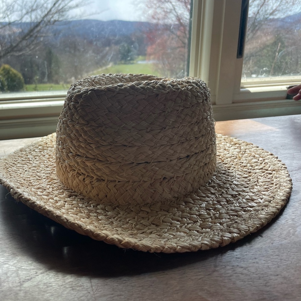 Handwoven Straw Sun Hat - Natural